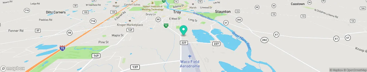 borne de recharge sur la carte