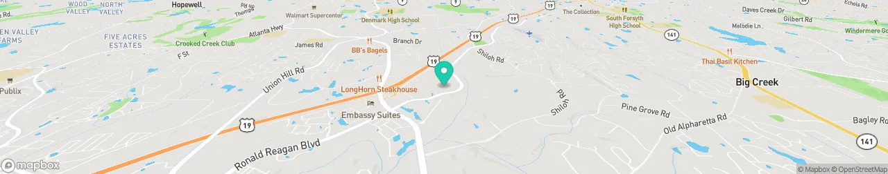 borne de recharge sur la carte