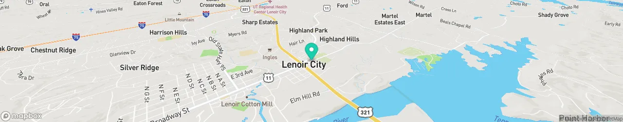 borne de recharge sur la carte