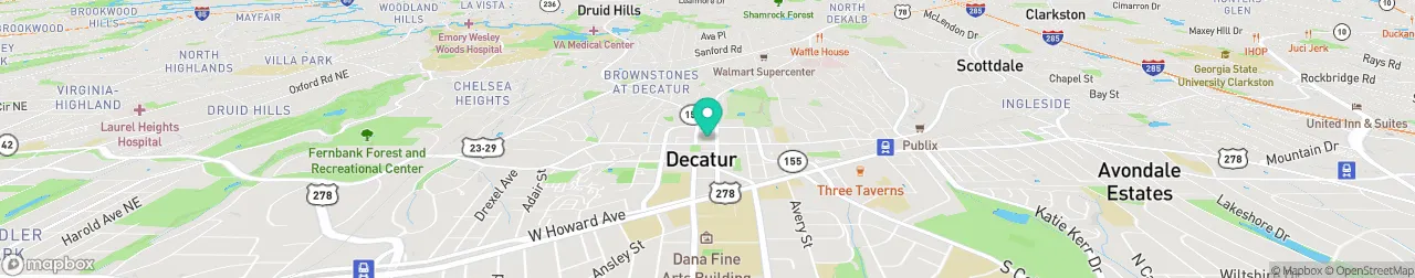 borne de recharge sur la carte