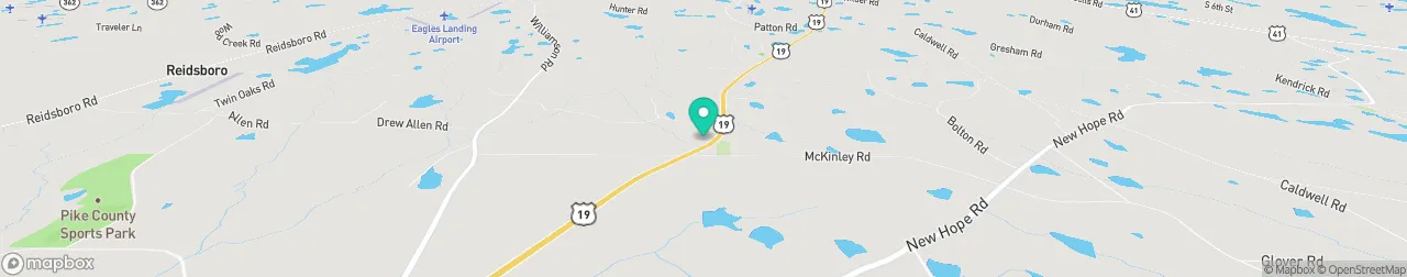 borne de recharge sur la carte