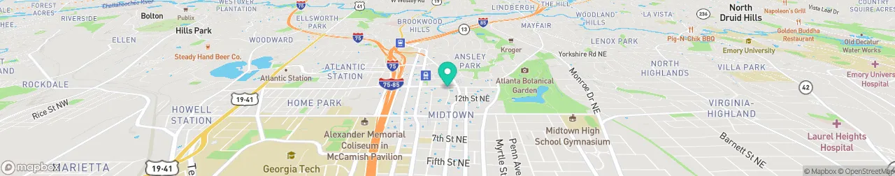 borne de recharge sur la carte