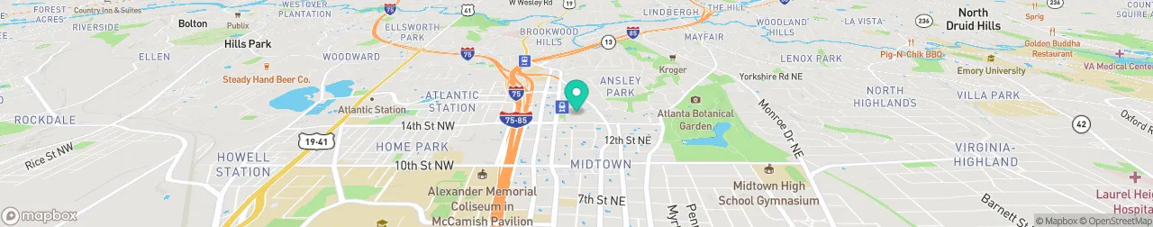 borne de recharge sur la carte