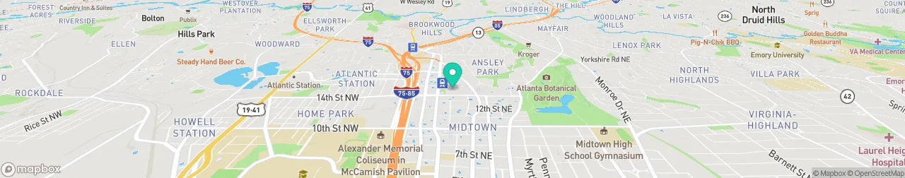 ev charging station on the map