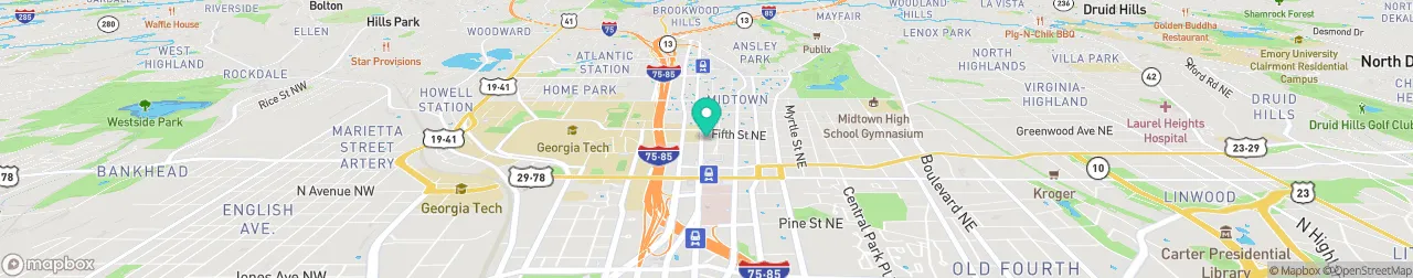 borne de recharge sur la carte