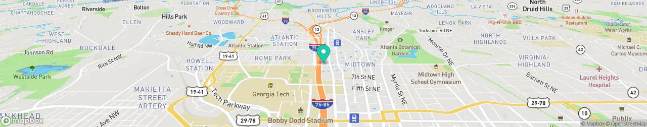 ev charging station on the map