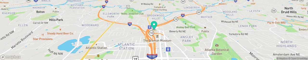 ev charging station on the map