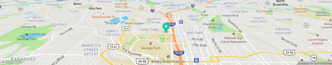 borne de recharge sur la carte