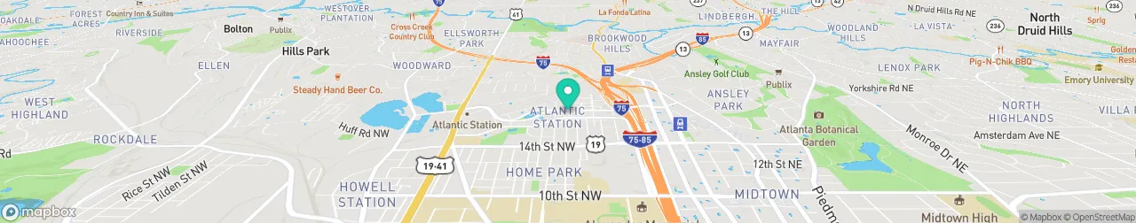 borne de recharge sur la carte