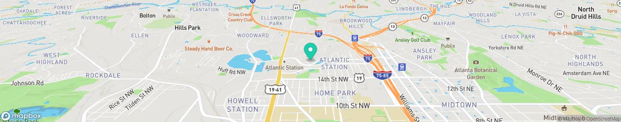 borne de recharge sur la carte