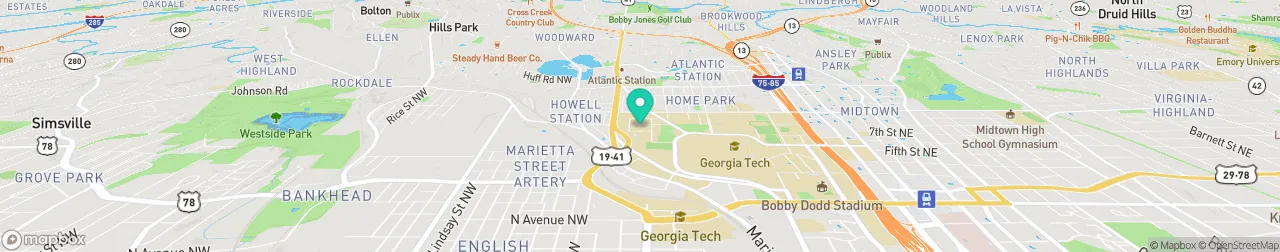 borne de recharge sur la carte