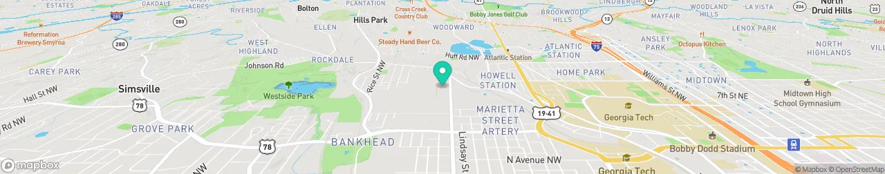 borne de recharge sur la carte