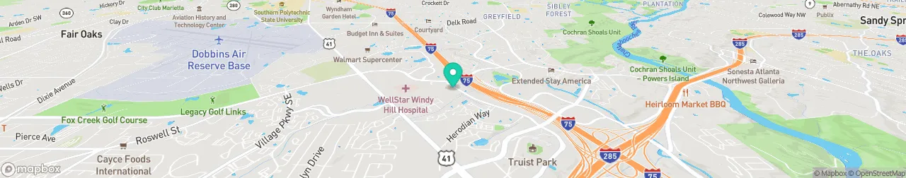 borne de recharge sur la carte