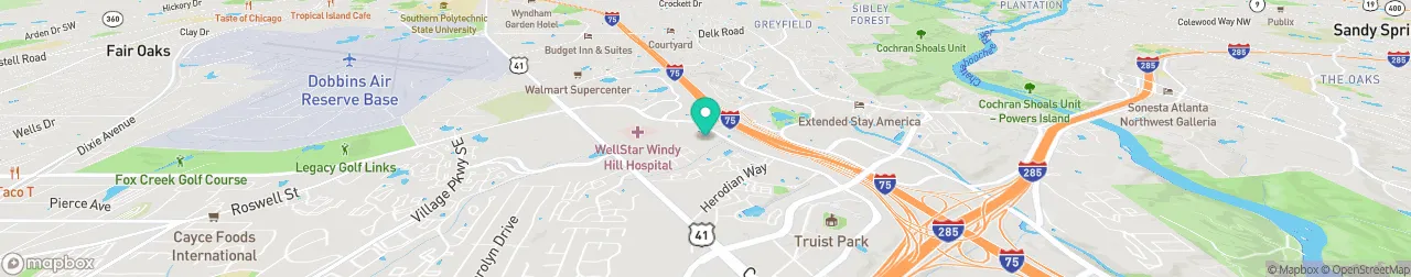 borne de recharge sur la carte