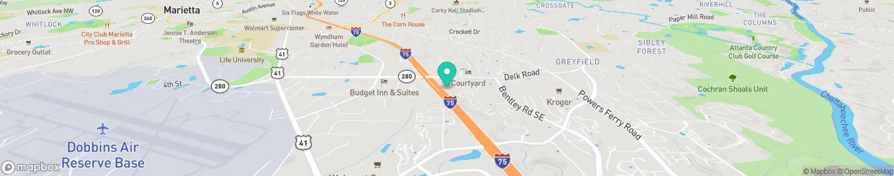 borne de recharge sur la carte