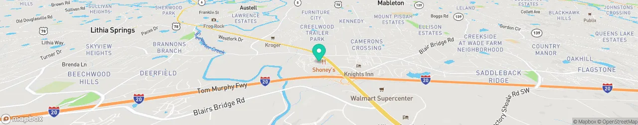 borne de recharge sur la carte