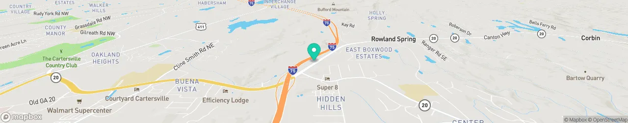 borne de recharge sur la carte