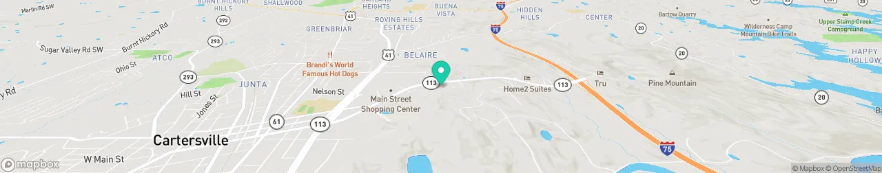 borne de recharge sur la carte