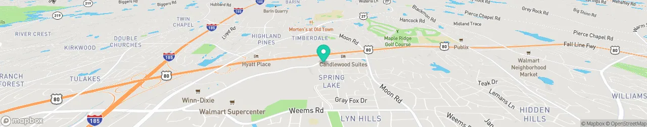 borne de recharge sur la carte