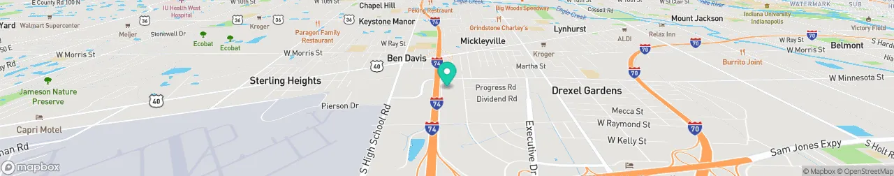 borne de recharge sur la carte