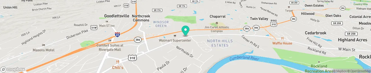 borne de recharge sur la carte