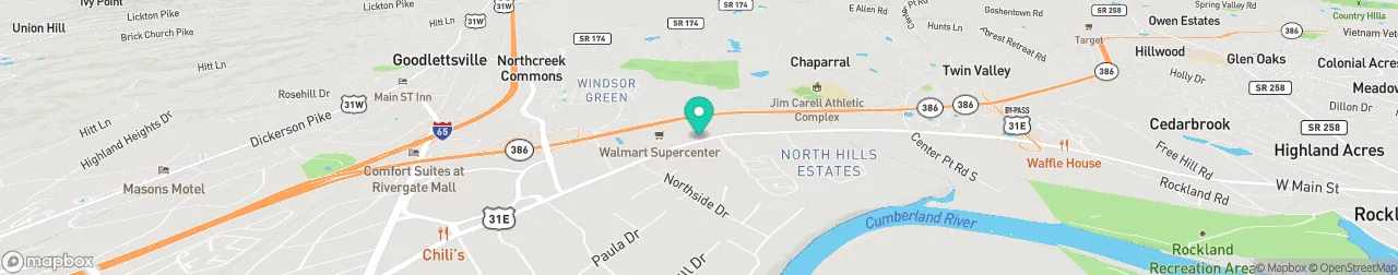 borne de recharge sur la carte