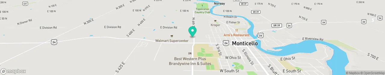 borne de recharge sur la carte