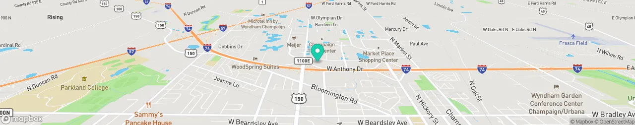 borne de recharge sur la carte