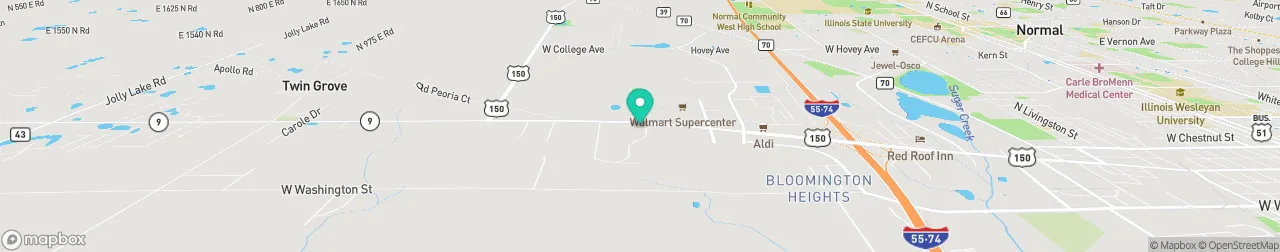 borne de recharge sur la carte