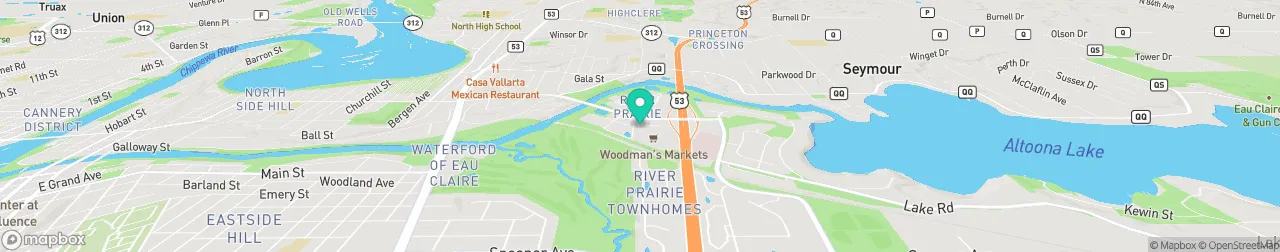 borne de recharge sur la carte