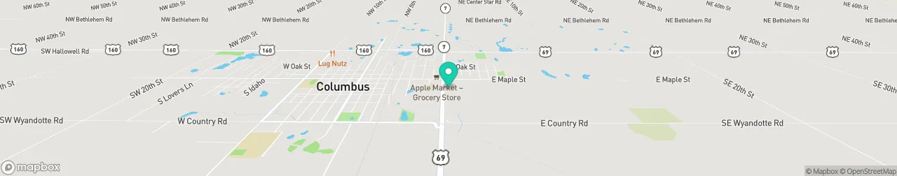 borne de recharge sur la carte