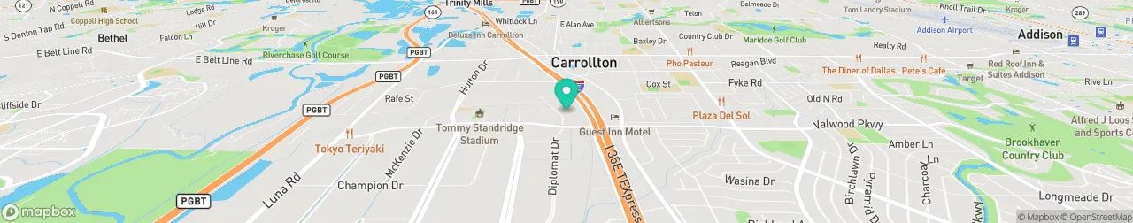 borne de recharge sur la carte