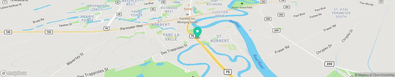 borne de recharge sur la carte