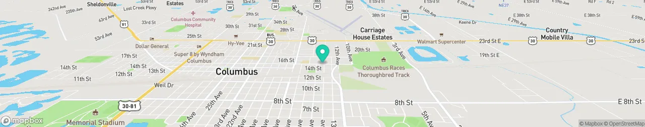 borne de recharge sur la carte