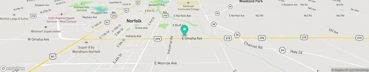 borne de recharge sur la carte