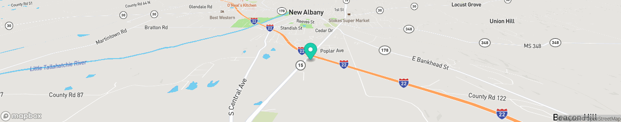 ev charging station on the map