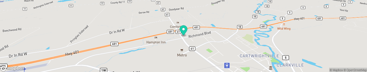 ev charging station on the map