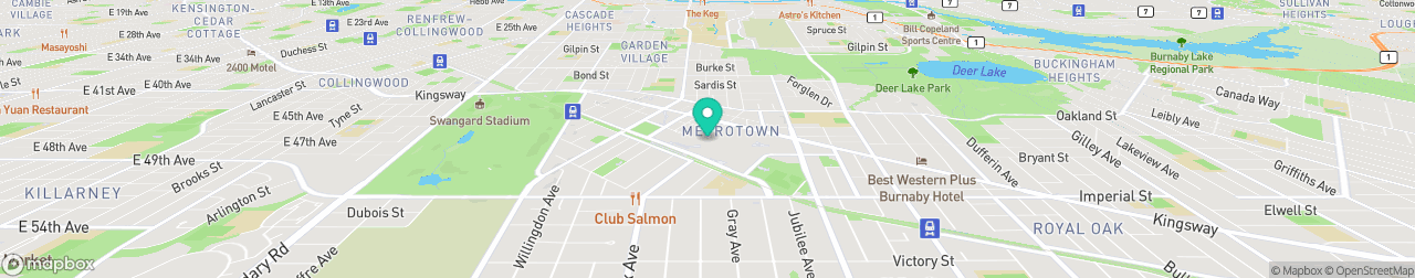 ev charging station on the map