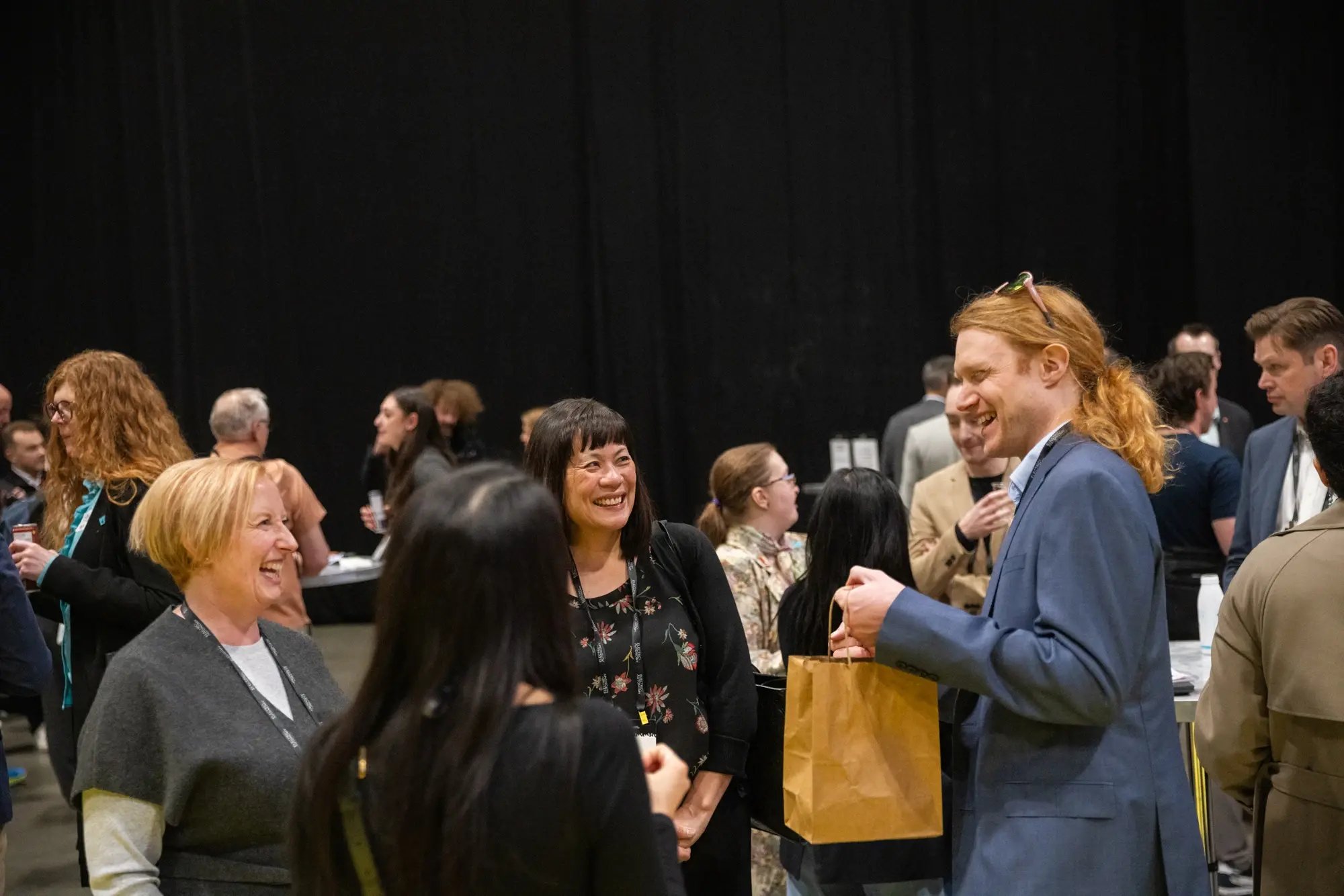 Guests networking during the ChargeHub Awards ceremony.