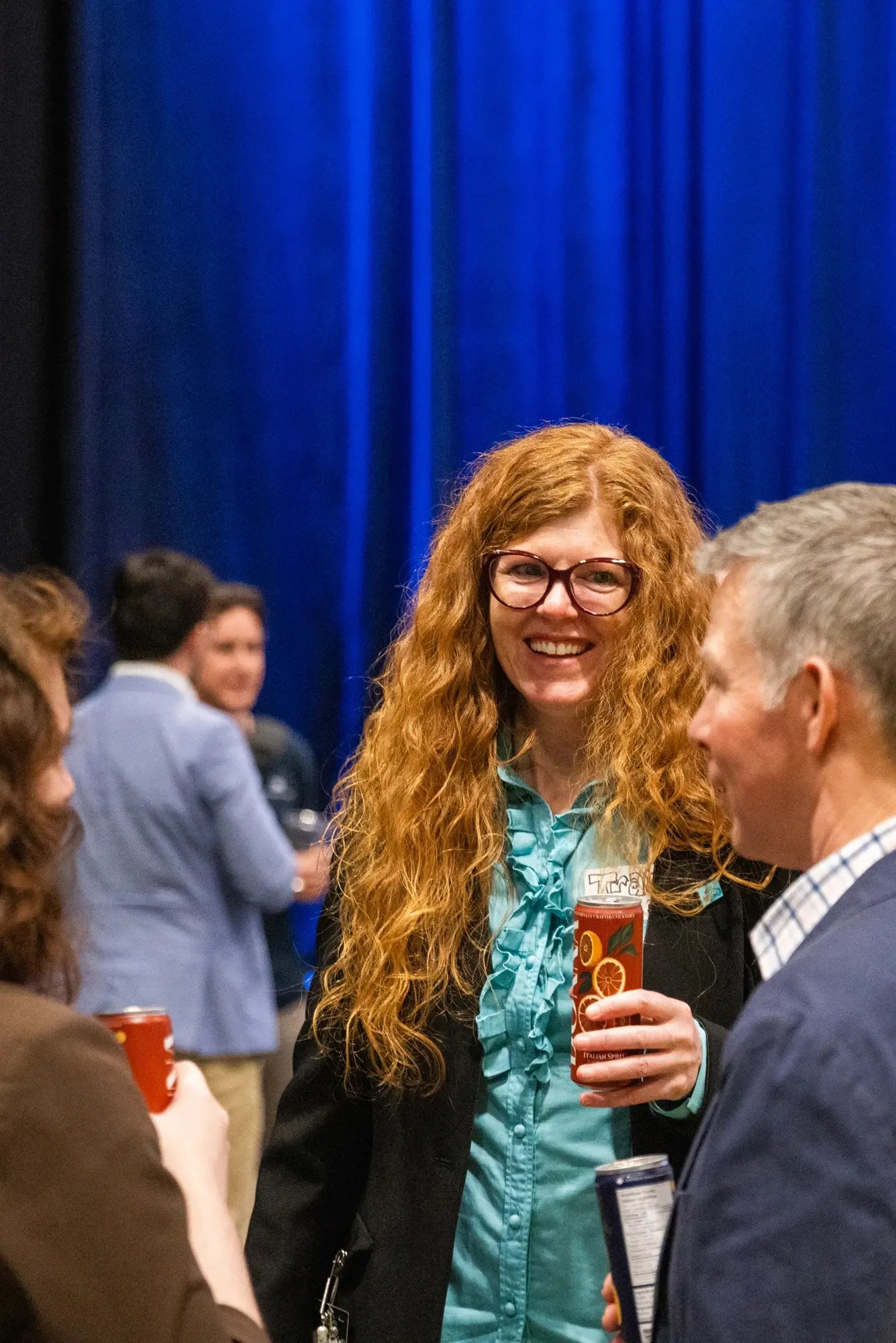 Guests talking during the ChargeHub Awards networking reception.