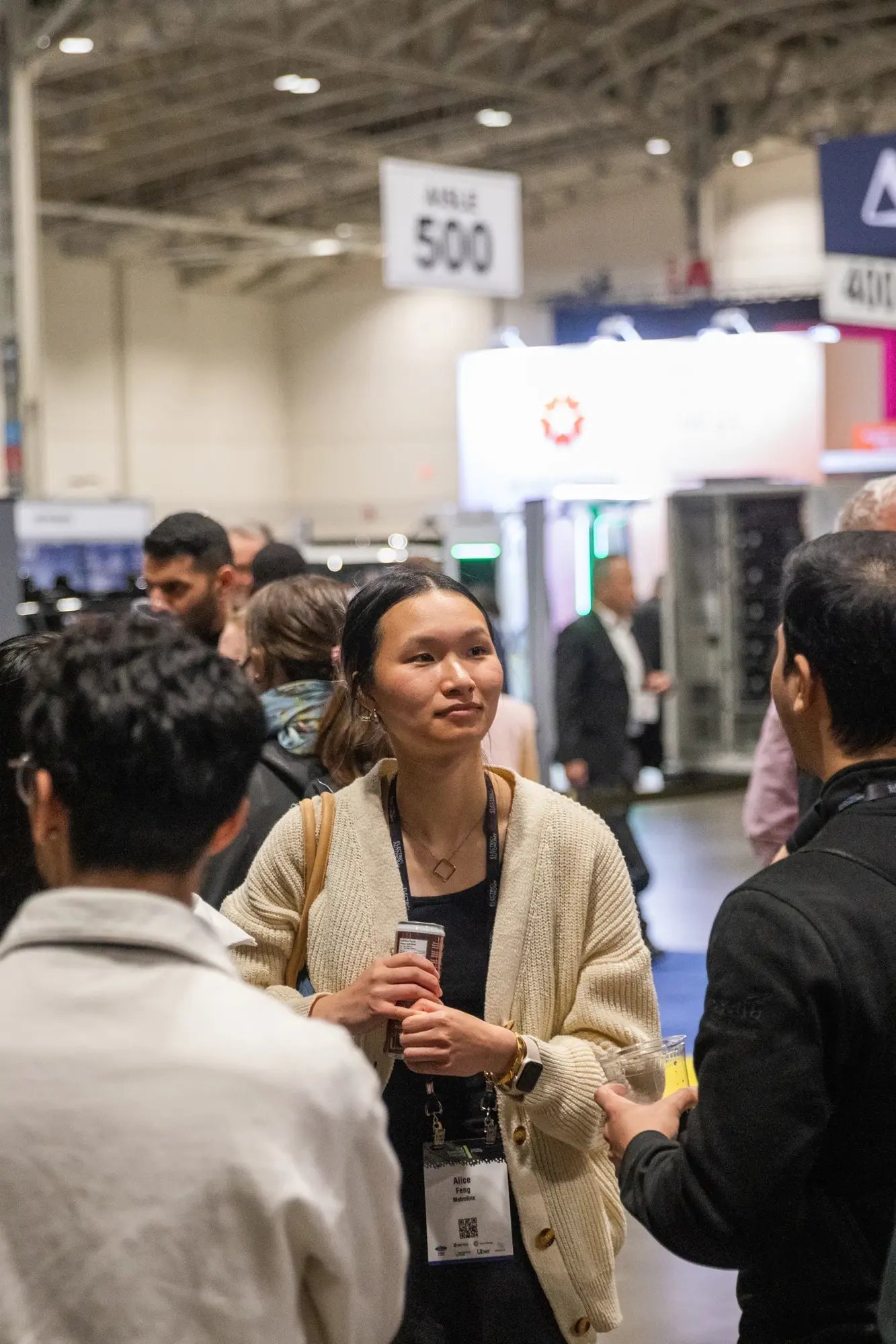 Expo attendees talking during the ChargeHub Awards networking reception.