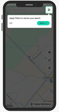 Guided introduction screen 2 showing charging activation