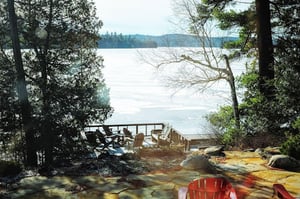 EV charging station in Killington, Vermont with a view of the ski resort