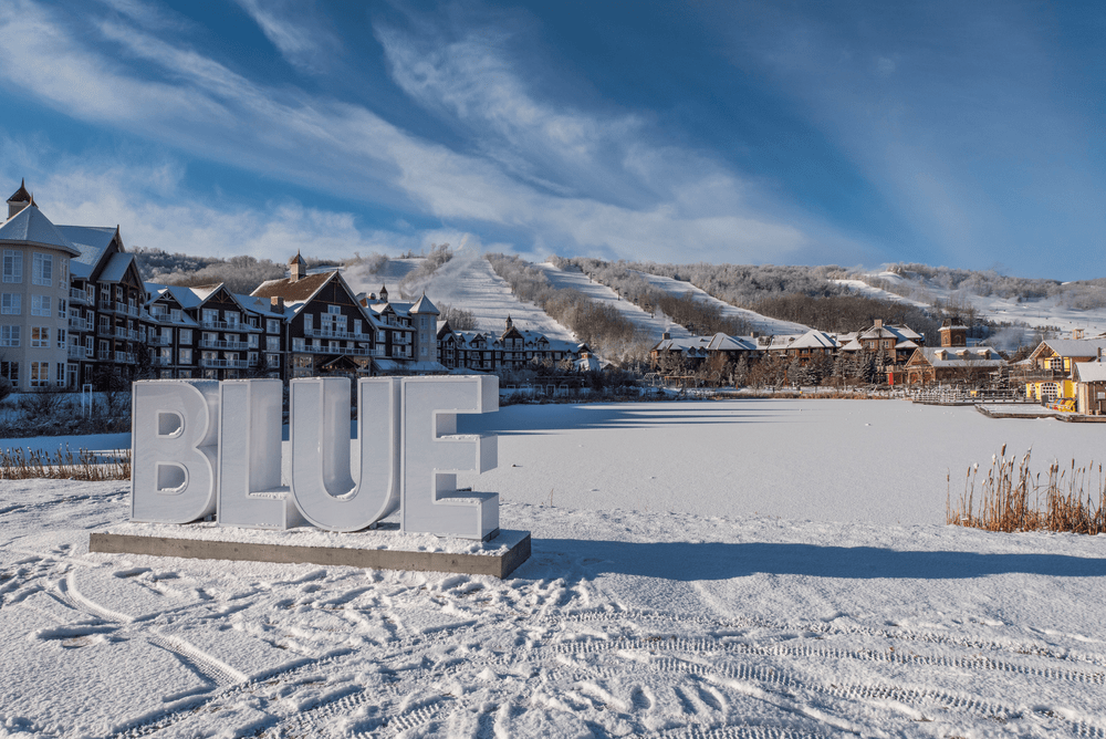 Chargehub-ski-resorts-accessible-by-EV-Winter-mill-pond-Blue-Mountain-Resort-3-1-2