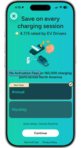 ChargeHub Plus membership eliminating EV charging activation fees
