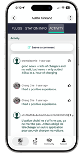 ChargeHub community sharing real-time reviews of EV charging stations