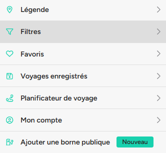 Légende carte ChargeHub