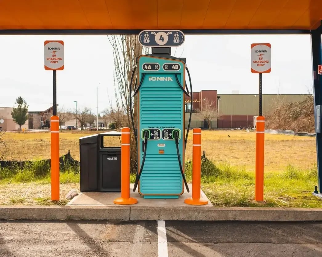 IONNA DC fast charging station for electric vehicles