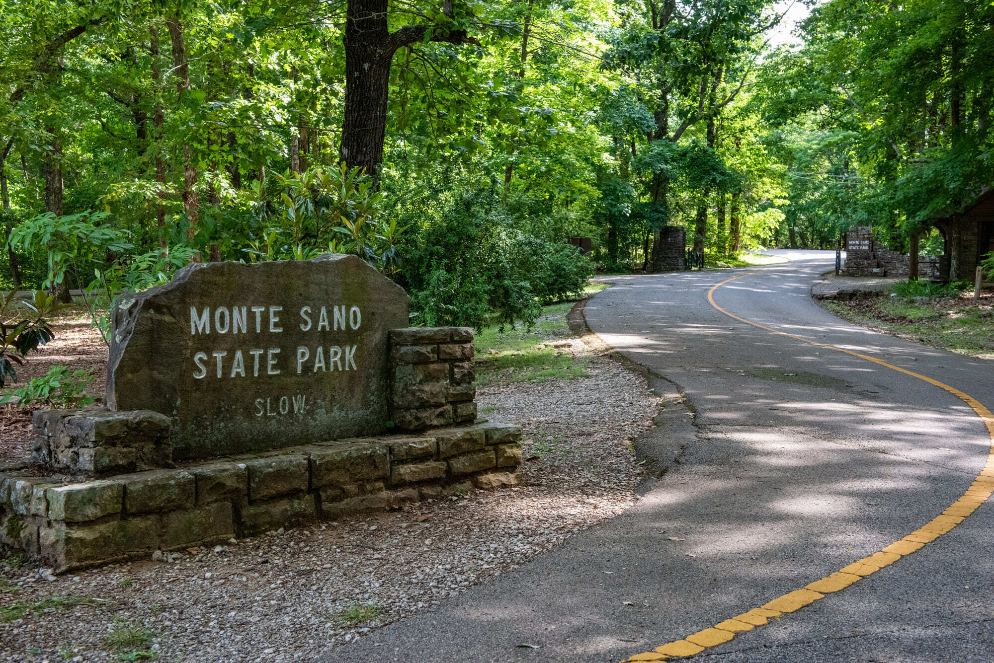 Entrance to Monte Sano Park in Alabama