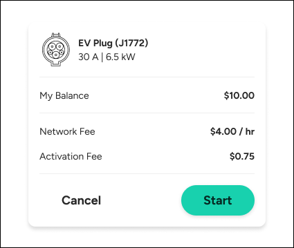 ev charging rates